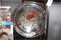SILVERPLATED ROUND TRAY