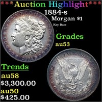 ***Auction Highlight*** 1884-s Morgan Dollar $1 Gr