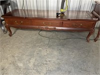 Cherry Chippendale Style Coffee Table 59x19x16