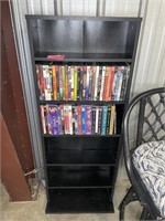 Bookcase w 50 DVDS
