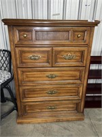 Oak Chest Of Drawers 6 Drawers 58x18x52