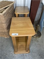 2 Wood End Tables 16x12x20