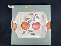 Toscana 16"  Hand Painted Sq Platter Italy