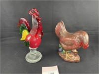2 Roosters Glass & Ceramic