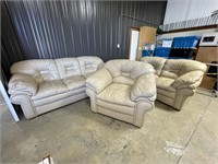 3 Pc leather sofa set