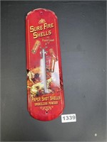Sure Fire Shells Metal Thermometer - Still works