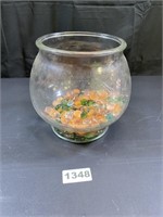 Big Fishbowl Full of Glass Beads