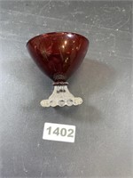 Anchor Hocking Red Ruby Boopie Glass Dish