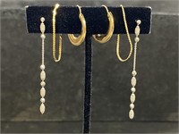 14KT Gold Earrings & Pendant