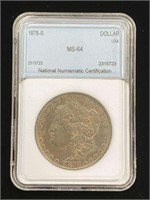 NNC MS-64 1878 S Morgan Dollar