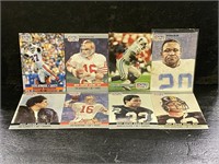 8pc 1990-91 NFL Pro Set Football Cards