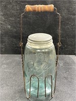 Vintage Mason Jar w/ Bail Handle