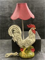 Ceramic Rooster Lamp