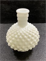 Vintage Milk Glass Hobnail Decanter