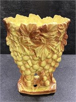 Vintage McCoy "Grapes & Leaves" Embossed Vase