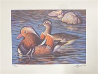 Ivan Kozlov "Mandarin Ducks" S/N Stamp Print