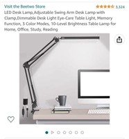 LED Desk Lamp Swing Arm