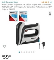 Arrow Cordless Staple Gun