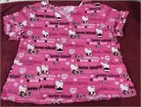 Hello Kitty Scrubs Shirt 2X