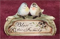 Bless This Family Song Birds Sign 6H x 8.5L