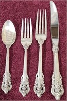 4 Pieces Sterling Silver Dinnerware