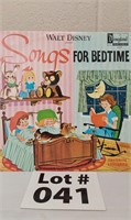 Walt Disney Songs for Bedtime Vinyl Record