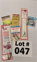 Assorted Fishing Lures, Hooks, Wire Leaders