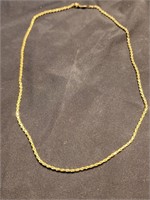 Amoral 14k gold necklace. Made in Italy.