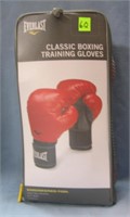 Pair of Everlast plastic boxing training gloves