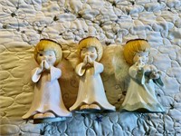 3 Large Angel Figurines