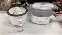 Rice cooker and steamer