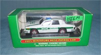 Vintage miniature Hess Patrol car