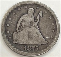 1875-S Twenty Cent Piece