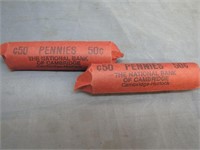 2 Rolls of Assorted Wheat Pennies