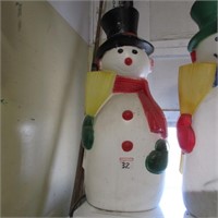 PLASTIC X-MAS SNOWMAN