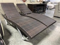 2 Woven Lounge Chairs