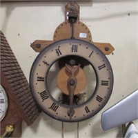 WOODEN WALL CLOCK - AS IS