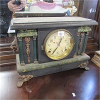 SESSIONS FOOTED MANTLE CLOCK