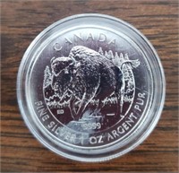 1oz 2013 Silver Buffalo 5 Dollar Coin