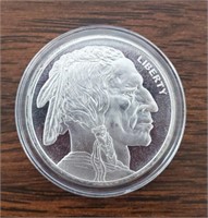 1oz Silver Indian Brave/Buffalo Silver Round