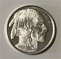Indian Head / Buffalo 1/10 (0.10) Oz Silver Round