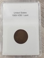 1909 VDB Lincoln Wheat Penny