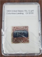 1869 United States 15c Postage Stamp