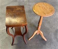 (2) Small Antique Tables