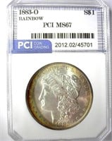 1883-O Morgan PCI MS-67 Rainbow