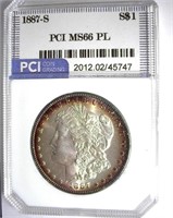 1887-S Morgan PCI MS-66 PL LISTS FOR $31500