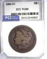 1893-CC Morgan PCI VG-08 LISTS FOR $550