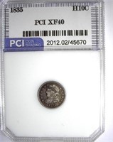 1835 Half Dime PCI XF-40 LISTS FOR $250