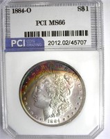 1884-O Morgan PCI MS-66 LISTS FOR $1400