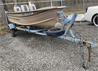 (X) StarCraft Aluminum Fishing Boat w/ Trailer. 3